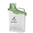 thumbnail image 1 of Brabtod Bird Seed Storage Container,2-3 Lbs Airtight Bird Food Container with Handle and Measuring Cup,Portable Pet Food Container for Wild Bird Sunflower Seed-BPA Free Transparent/Green, 1 of 7