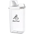 thumbnail image 1 of Brabtod Bird Seed Storage Container Airtight 2-3 Lbs Clear Plastic Bird Food Container Portable-with Measuring Cup/Lid, Pet Food Storage Container, 1 of 7