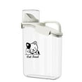 thumbnail image 1 of Brabtod Pet Food Storage Container Airtight Cat Food Container with Measuring Cup and Pour Spout Portable Pet Food Dispenser for Cat Transparent Leakproof Cat Food Container for Travel 2-3 Lbs, 1 of 7