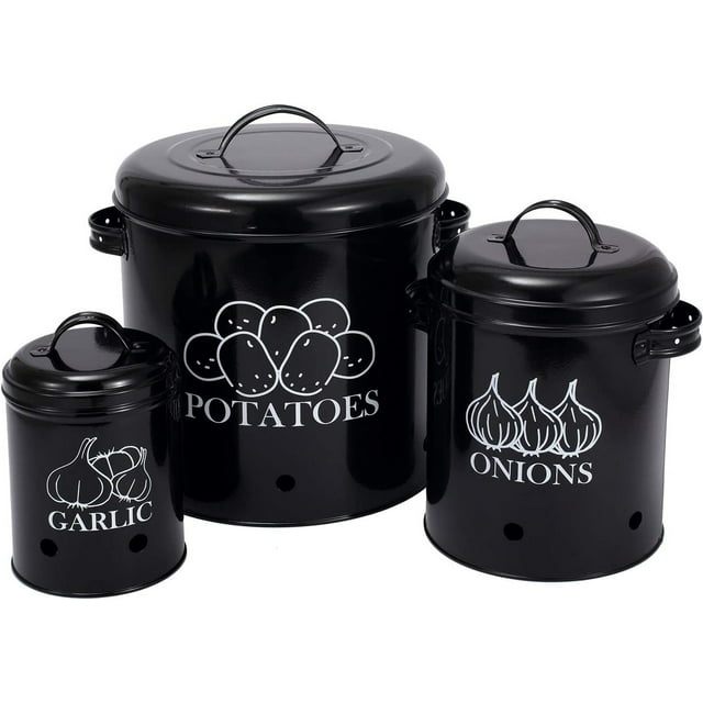 Brabtod Potato Onion Garlic Storage,Food Storage Container Set ...