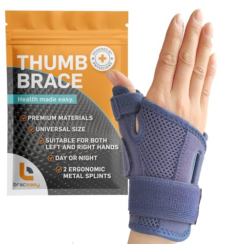 BracEasy Thumb Brace Thumb Support for arthritis Thumb Splint Right