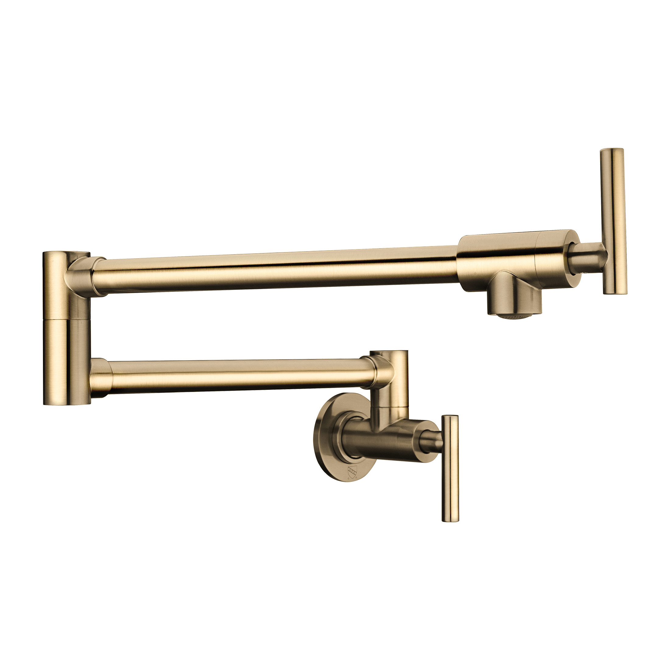Braccia Series 24" Wall Mounted Pot Filler in Champagne Bronze