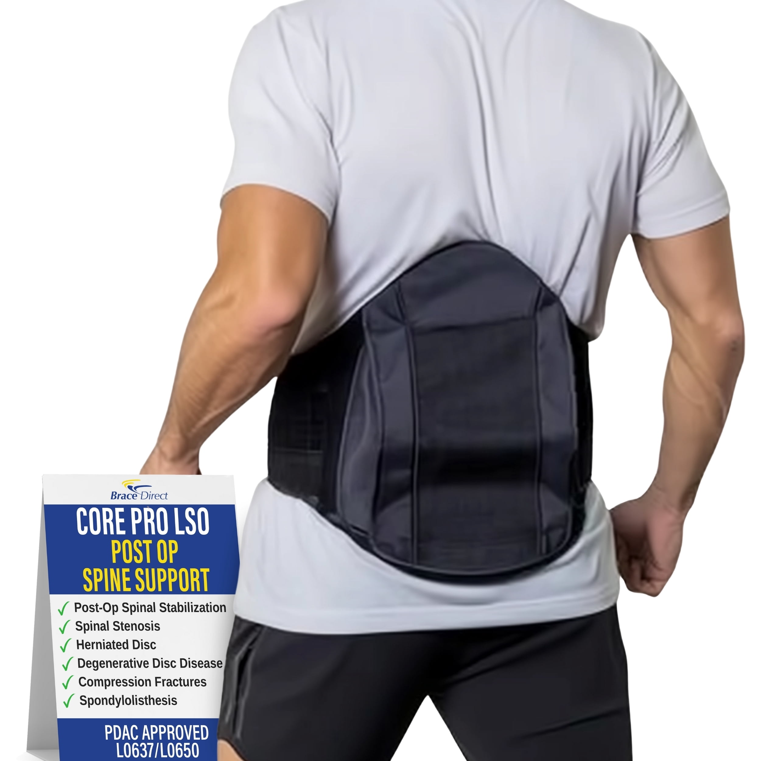 Brace Align Core Pro LSO – Lumbar Sacral Orthosis with 6:1 Pulley ...