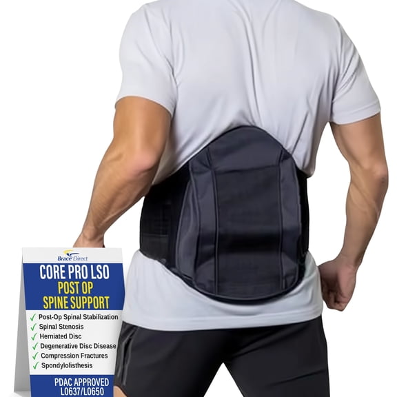 Brace Align Core Pro LSO  Lumbar Sacral Orthosis with 6:1 Pulley & Custom Panels