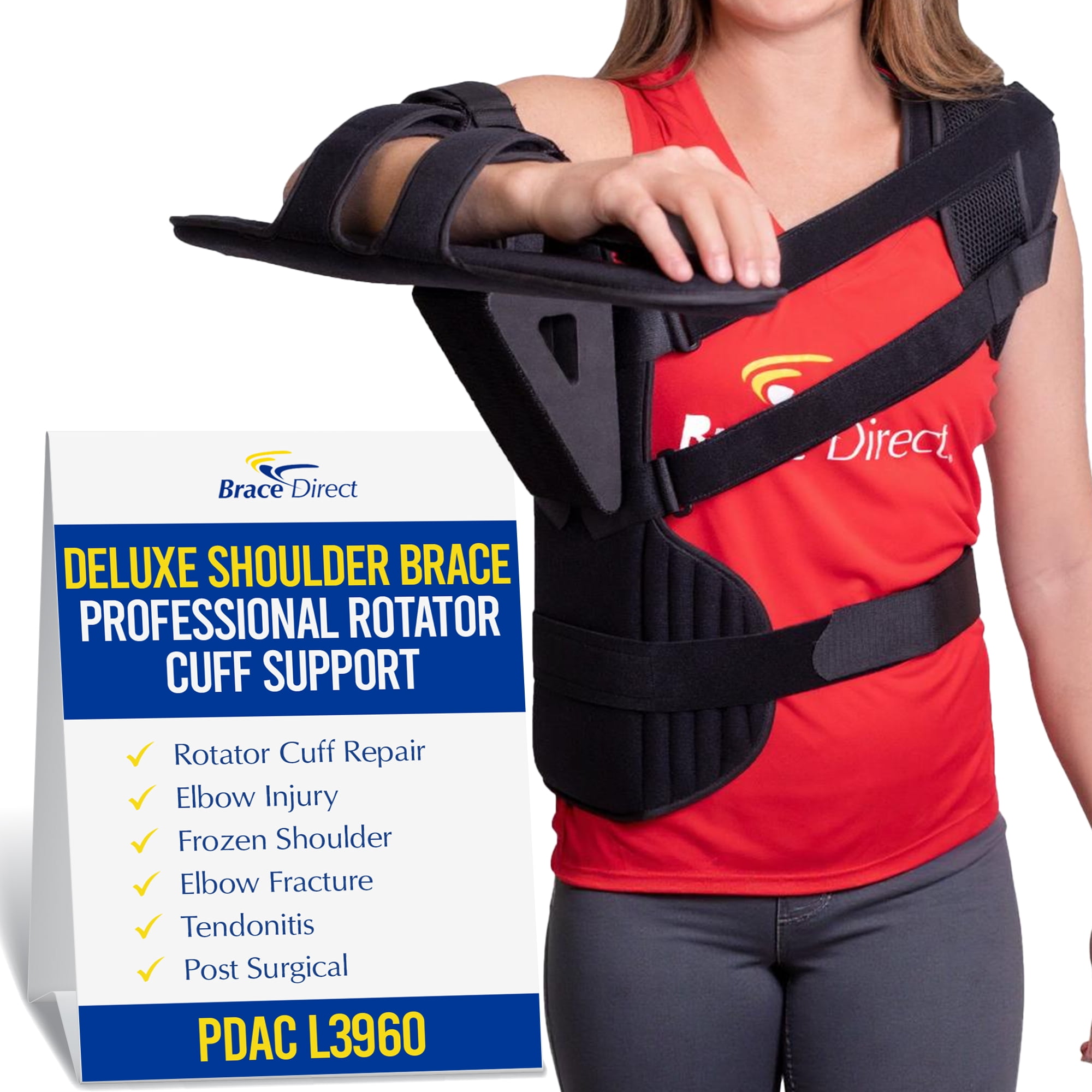 Brace Align Deluxe Shoulder Brace - Professional Rotator Cuff Support & Recovery Brace PDAC L3960