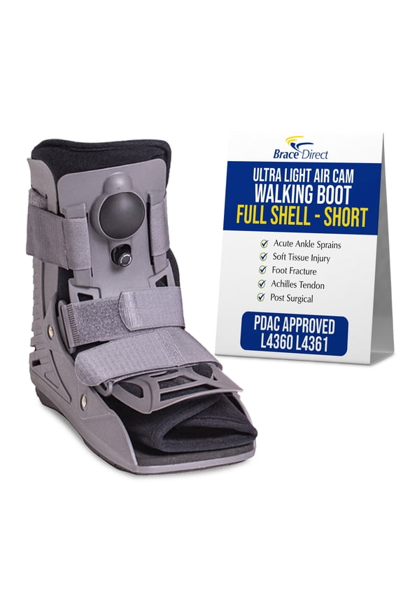 Ultra Light Air Short Full Shell Walking Boot L4360/L4361 - Medical Boot For Ankle Sprains And Fractures