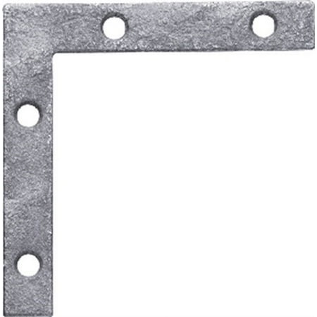 Brace Corner Flt Stl 2in Galv