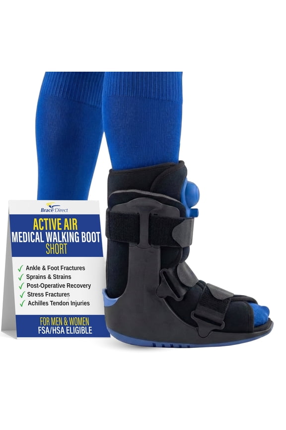ActivAir Deluxe Short Walking Boot – Pneumatic Air Pump Ankle Immobilization (L4361)