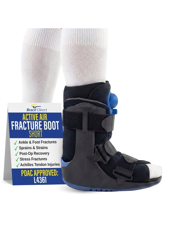 ActivAir Deluxe Short Walking Boot Pneumatic Air Pump Ankle Immobilization (L4361)