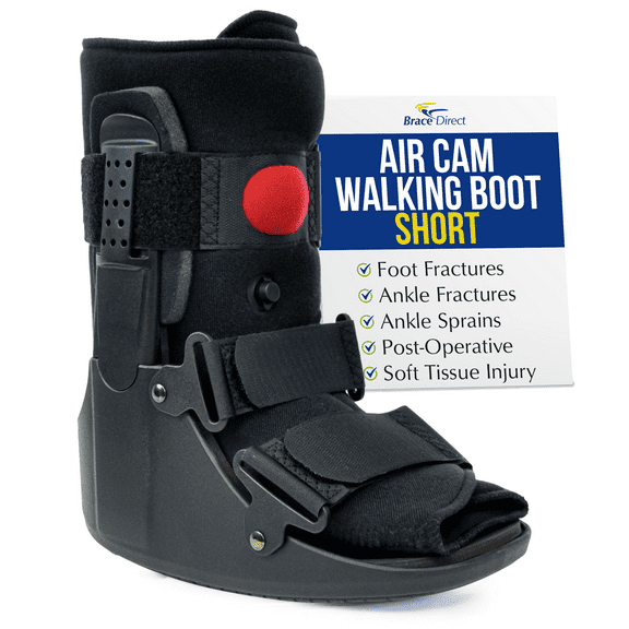 Brace Direct Air Cam Walker Fracture Boot Short – Premium Pneumatic Walking Boot For Foot And Ankle Recovery
