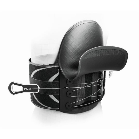 Brace Direct BakTec 650 LSO High Back Brace Spine Stabilizer with Side Panels & Compression L0637 L0650