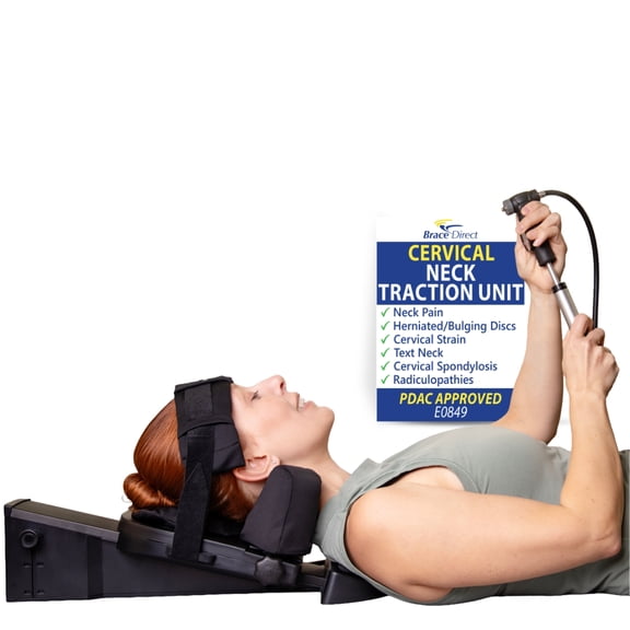 Brace Direct Cervical Traction Unit - Professional Grade Neck Care for Home Use