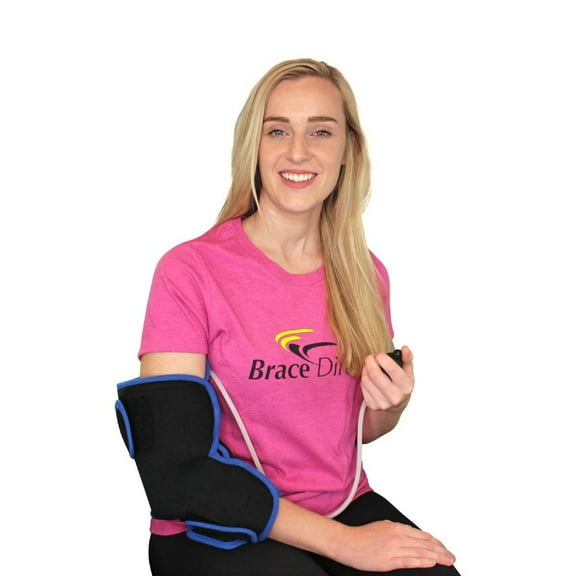 Brace Direct Elbow Ice Wrap with Compression - Cold Therapy for Athletes