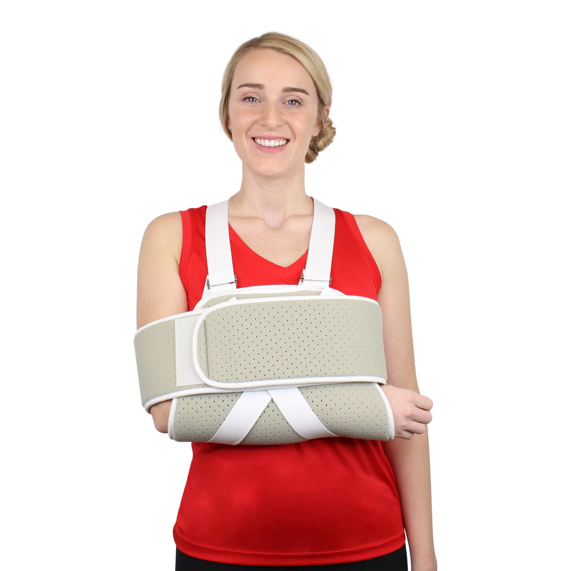 Brace Direct Foam Arm Sling Shoulder Immobilizer - Comfortable Support for Rotator Cuff Recovery