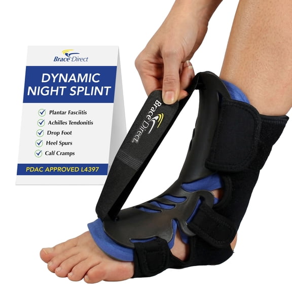 Brace Direct Dorsal-Posterior Dynamic Night Splint - Advanced Support for Plantar Fasciitis & Foot Pain
