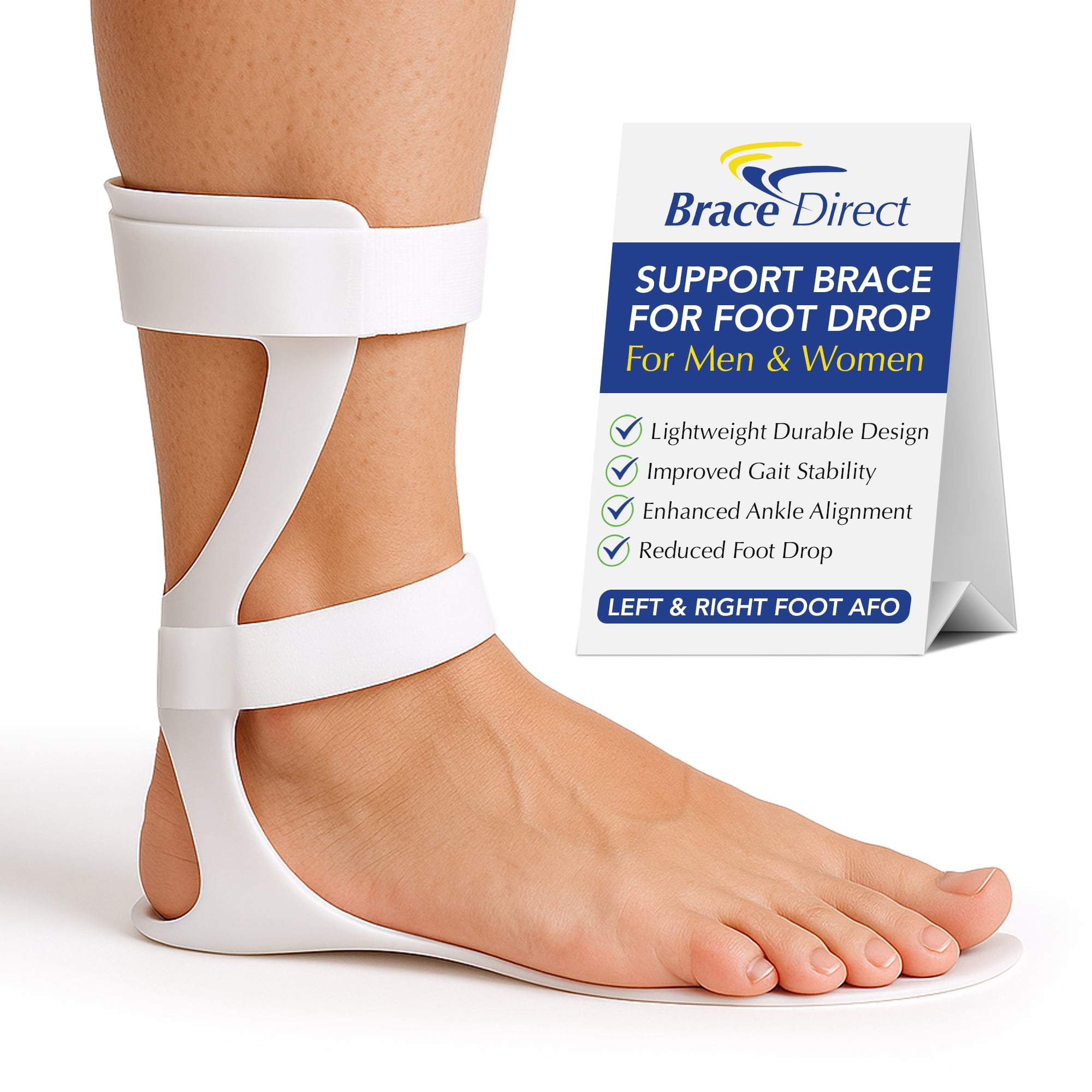 Spring Laoded Afo Brace Direct Leaf Spring AFO - Lightweight Support for Foot Drop ...