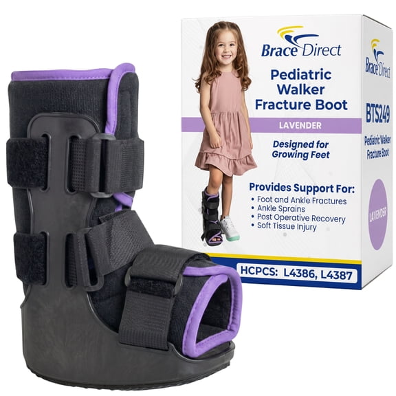 Brace Direct Pediatric Walker Fracture Boot - Kids Walking Boot For Foot And Ankle Injuries PDAC L4386, L4387