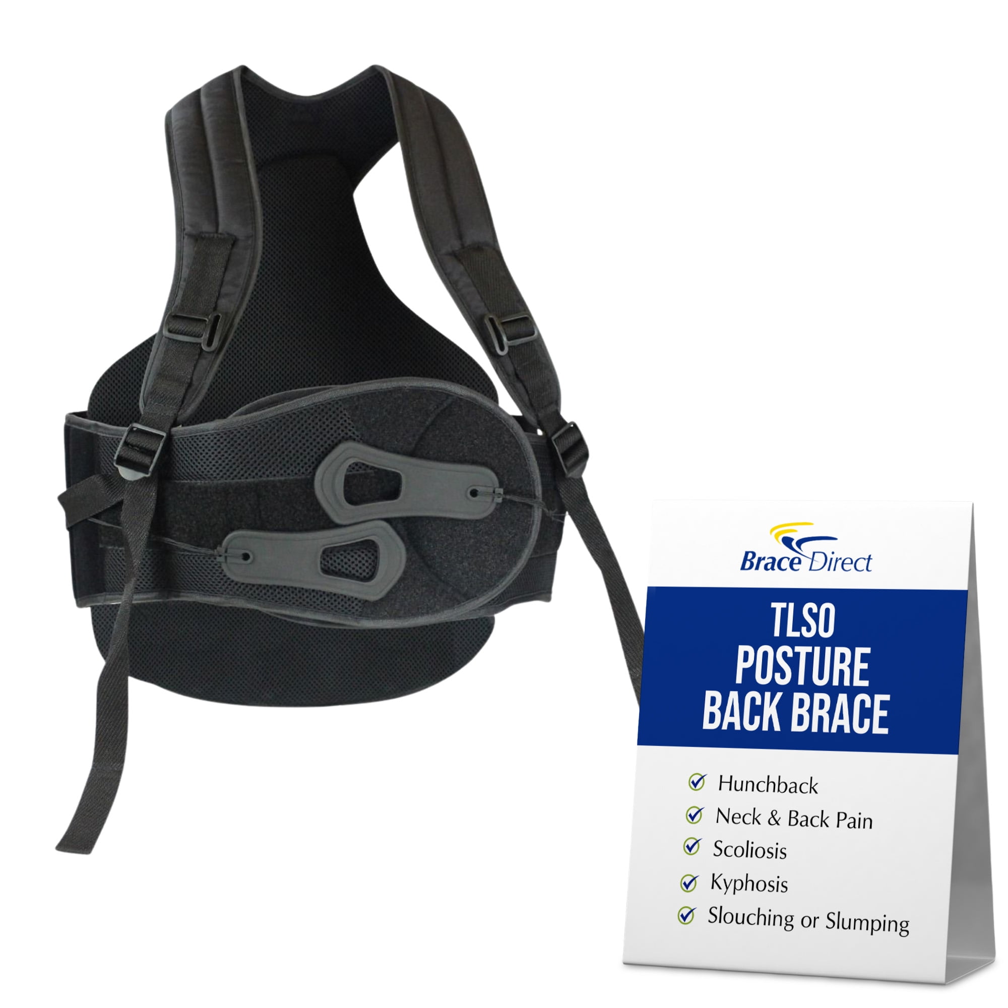Brace Direct Posture Back Brace TLSO HSA/FSA Eligible - Walmart.com