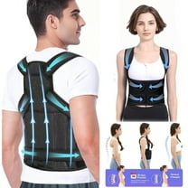 Brace Posture Corrector for Women and Men, Shoulder Straightener, Adjustable Full Back Support, Upper and Lower Back Pain Relief - Scoliosis, Hunchback, Hump, Thoracic, Spine Corrector,L,Black