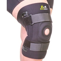 BraceAbility Bariatric Knee Brace for Large Legs - Plus Size Hinged Knee Support with Side Stabilizers for Arthritis, Pain and Instability (3XL)