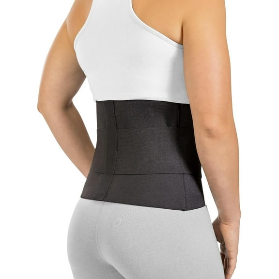 BraceAbility Lower Back Brace - Adjustable Elastic Compression Belt for Sciatica, Herniated Disc, and Lumbar Pain Relief, XL