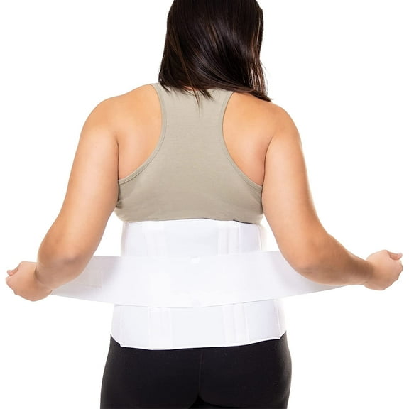 BraceAbility Plus Size Back Brace for Lower Back Pain - Bariatric Lumbar Support Belt for Big and Tall Men and Women, Injury Recovery Relief (2XL)