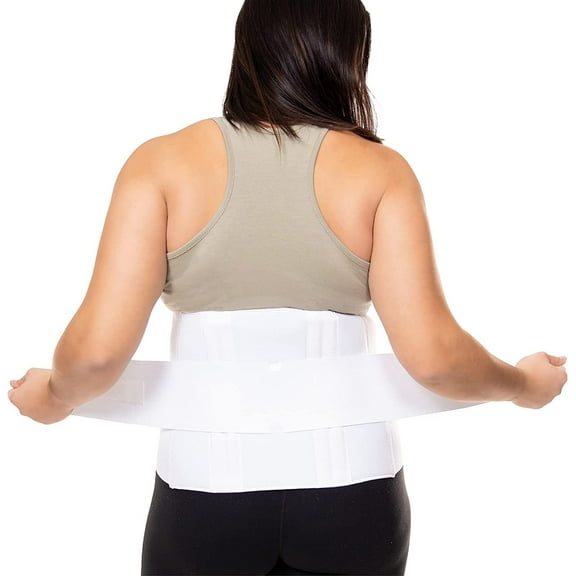 BraceAbility Plus Size Back Brace for Lower Back Pain - Bariatric Lumbar Support Belt for Big and Tall Men and Women, Injury Recovery Relief (5XL)
