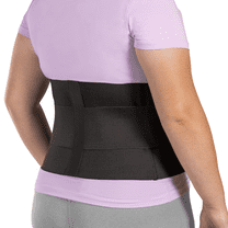 BraceAbility Elastic Low Back Brace - Adjustable Compression Support Belt for Sciatica, Herniated Disc Pain, Lumbar Stability (4XL)