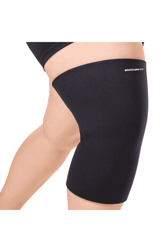 Plus Size Neoprene Knee Compression Sleeve 3XL, Black