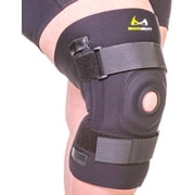 BraceAbility Plus Size Orthopedic Knee Brace with Side Stabilizers for Knee Pain and Instability 2XL