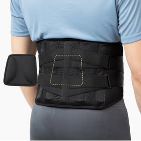 BraceUP Back Brace with Lumbar Pad – Lower Back Support Belt for Men and Women, Pain Relief for Sciatica, Lifting, and Daily Use (L/XL)