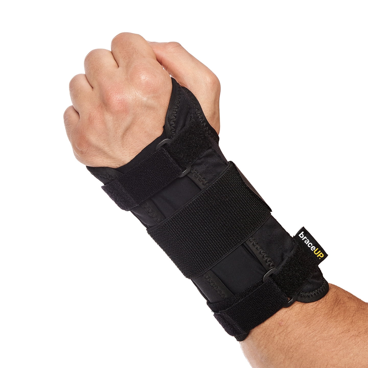 BraceUP Carpal Tunnel Wrist Brace, Black, L/XL, Left Hand, 1 Count
