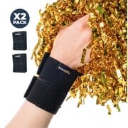 BraceUP Cheer Wrist Wraps for Kids and Teens   Lightweight Gymnastics Support, Low-Profile Design 2-Pack