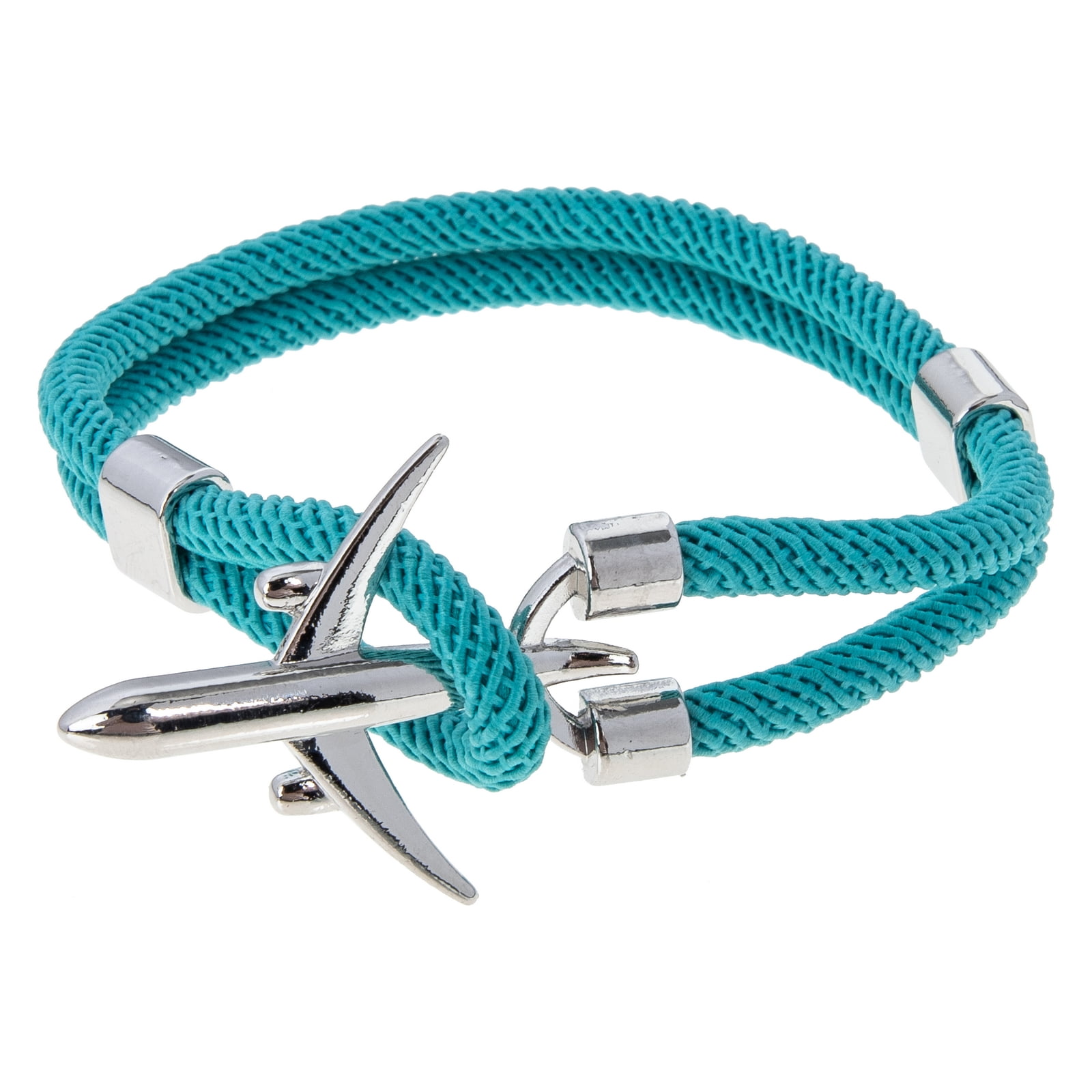 Nautical Burgundy Nautical Anchor Bracelet Stainless Steel 022 handmade for  $ 28.00