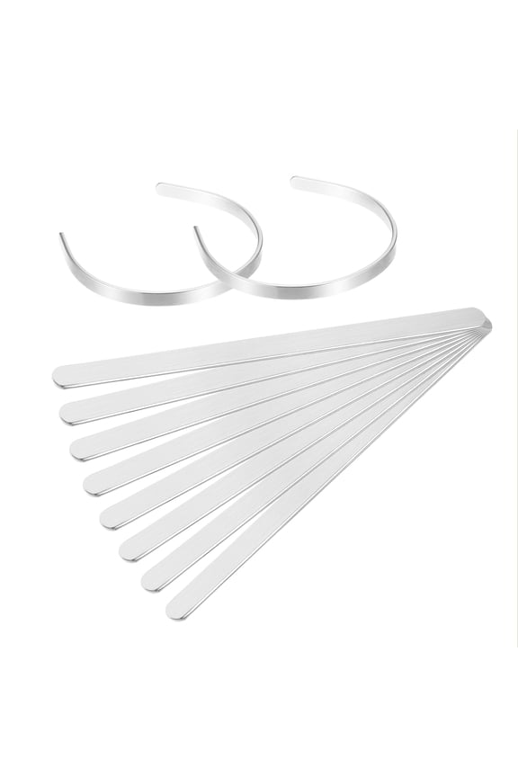 Bracelet Blanks 3/8 x 6", 10Pcs Bangle Blanks Cuff Bracelet Blanks