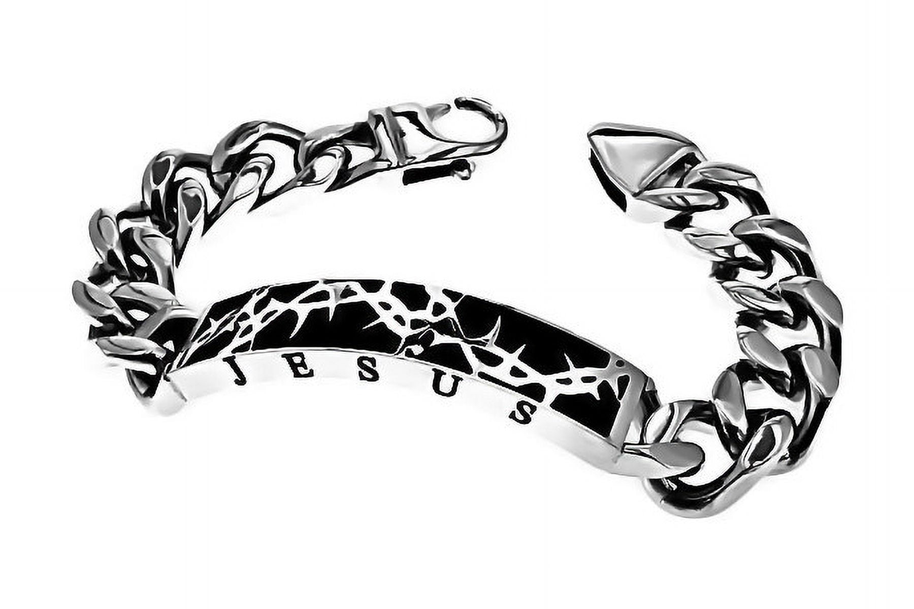 SPIRIT AND TRUTH JEWELRY Bracelet-Crown Of Thorns-Truth/Life (Mens) (8")