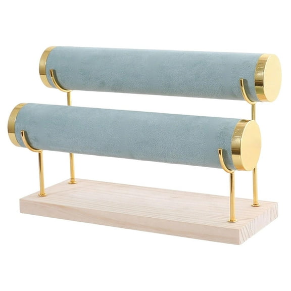 Bracelet Display Stand Jewelry Organizer Watch Holder with a 2 Tier Design for Selling Bangles at Home