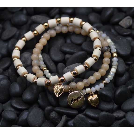 Bracelet-Eden Merry-Beaded-Hope-Gold