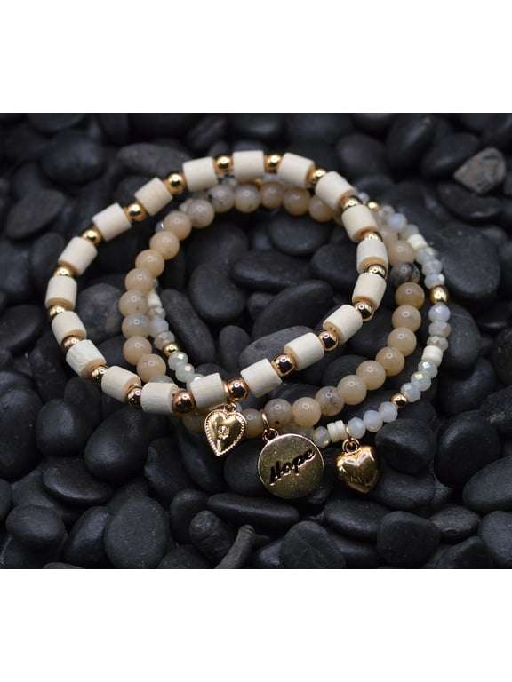Bracelet-Eden Merry-Beaded-Hope-Gold