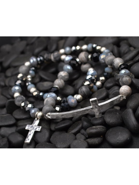 Eden Merry by James Lawrence 390192 Bracelet - Eden Merry - Three Strand - Cross