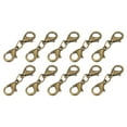 thumbnail image 1 of Bracelet Extender, 10Pcs - Double Lobster Claw Clasps Necklace Extenders, Connector Extension Clasp and Closure for DIY Making Jewelry Chain (25mm/0.98", Bronze), 1 of 6