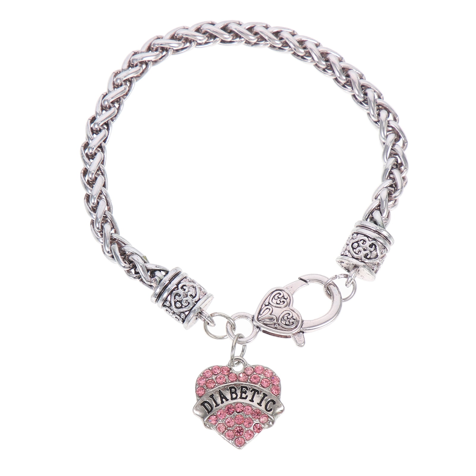 Bracelet Heart Chain Wrist Jewelry Bracelets Charm Rhinestone