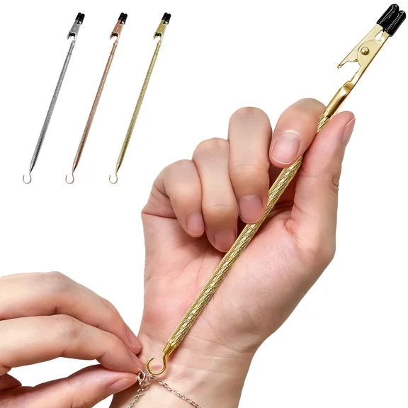 Bracelet Helper Tool for Easy Self-Fastening, Jewelry Clasp Assistant for Bracelets & Watches, One-Handed Bracelet Fastener Aid for Everyday Use