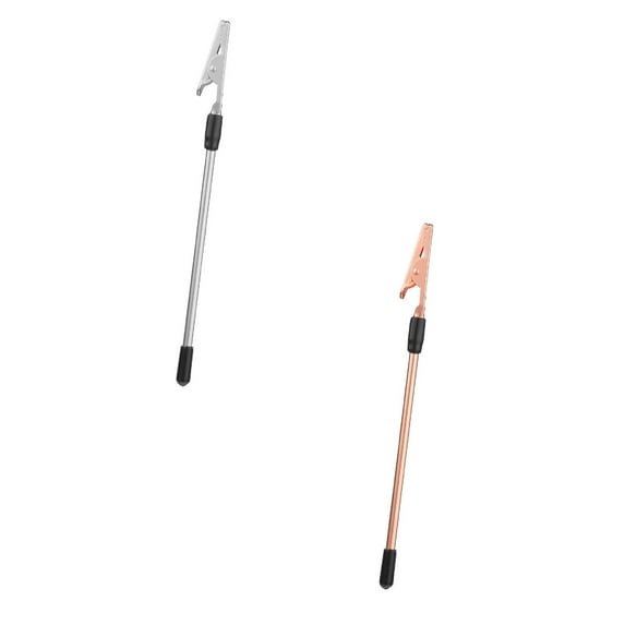 Bracelet Helper Tool for Necklace Watch Clasps Zippers Crafts Adjustment (2PCS, Silver & Rose Gold)