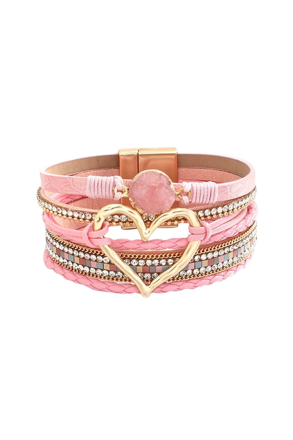 Elegant Forever Linked Heart Bracelet for Women – Adjustable Keepsake Jewelry with Meaningful Sentiment and Timeless Design