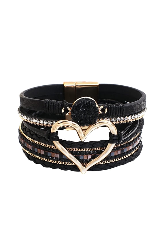 Timeless Bond Heart Bracelet for Women - Adjustable Linked Keepsake Jewelry with Forever Connection Theme