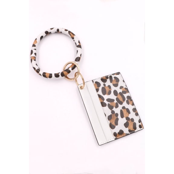 Bracelet Keychain Card Holder with Wristlet Wallet for Women Girls