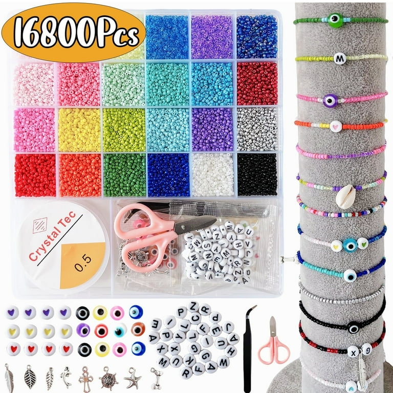 Walmart 16800Pcs Bracelet Making Kit with 2MM Beads, Charms for