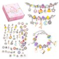 thumbnail image 1 of Bracelet Making Kit Beads Jewellery Charms Pendant Set DIY Craft Girls Kids Gift, 1 of 5