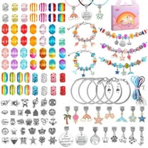 130 Pieces Charm Bracelet Making Kit Including Jewelry Beads Snake Chains,  DIY Craft for Girls, Jewelry Christmas Gift Set for Arts and Crafts for Kids  Ages 8-12 